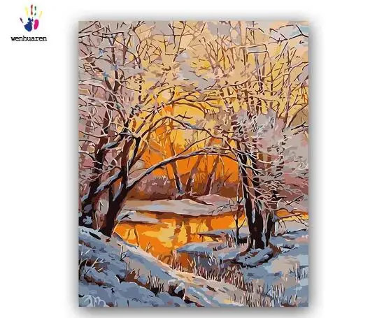paint by number art painting numbers anime Mountain forest | Дом и сад