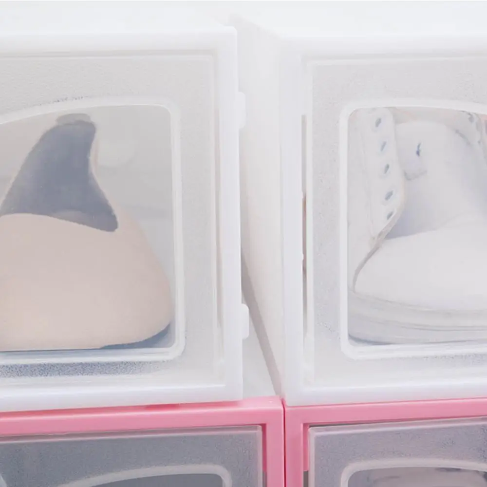 

Transparent Shoe Box Thickened Transparent Dustproof Box Be Shoe Can Cabinet Shoe Combination Organizer Stacked Shoe Storag R7W5