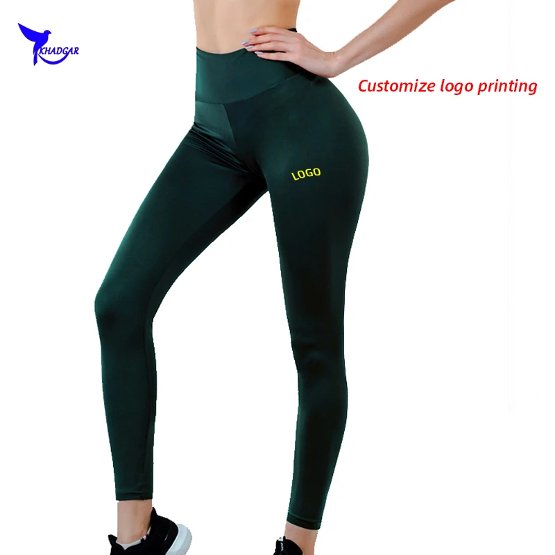 

2020 NEW High Waist Push Up Seamless Running Tights Women Sexy Wrinkled Gym Fitness Leggings Quick Dry Stretch Yoga Pants Custom
