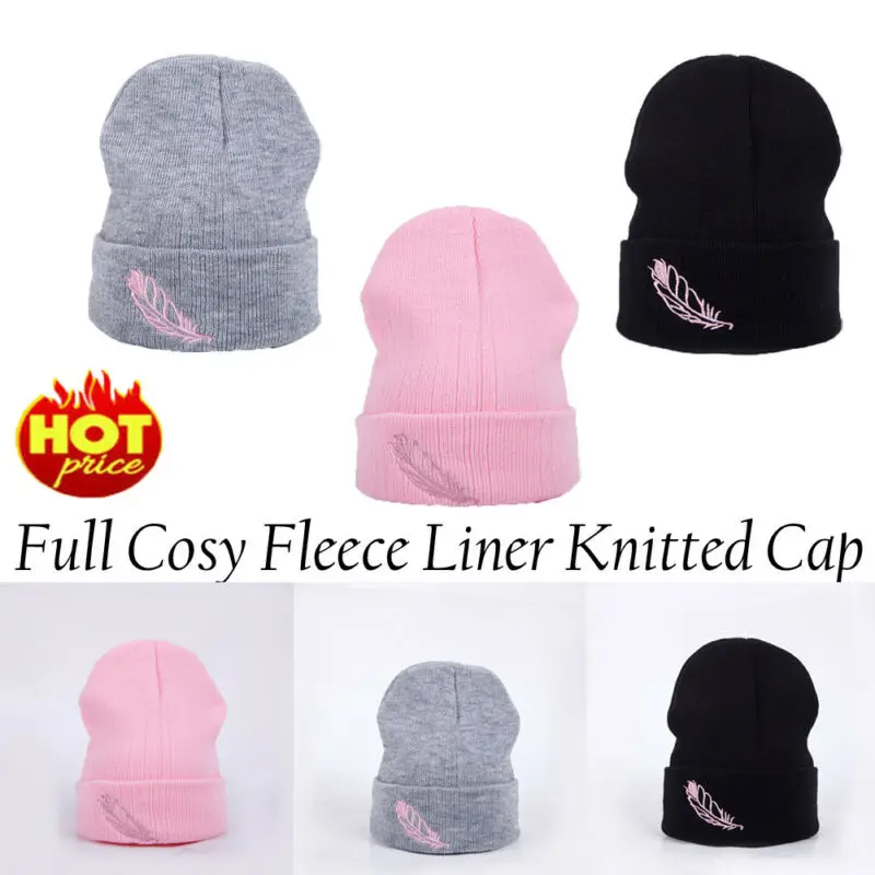 2019 кабельная шапка с помпоном вязаная Простая мужская женская детская шапочка