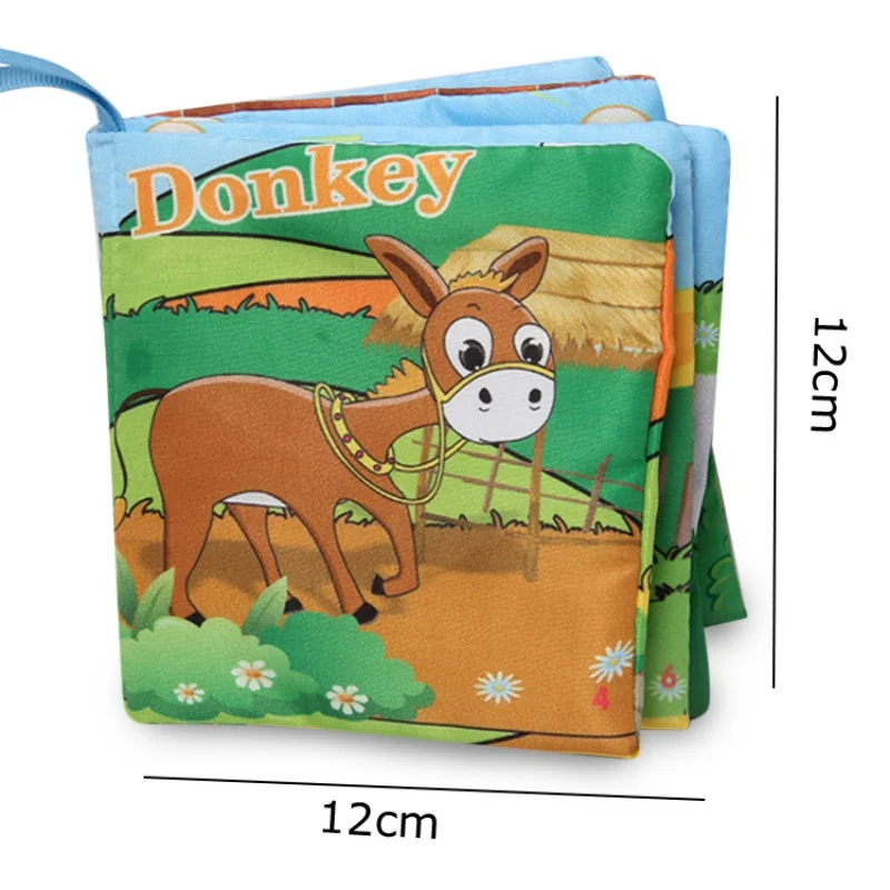 Детские книги для раннего развития с принтом животных обучающая красочная