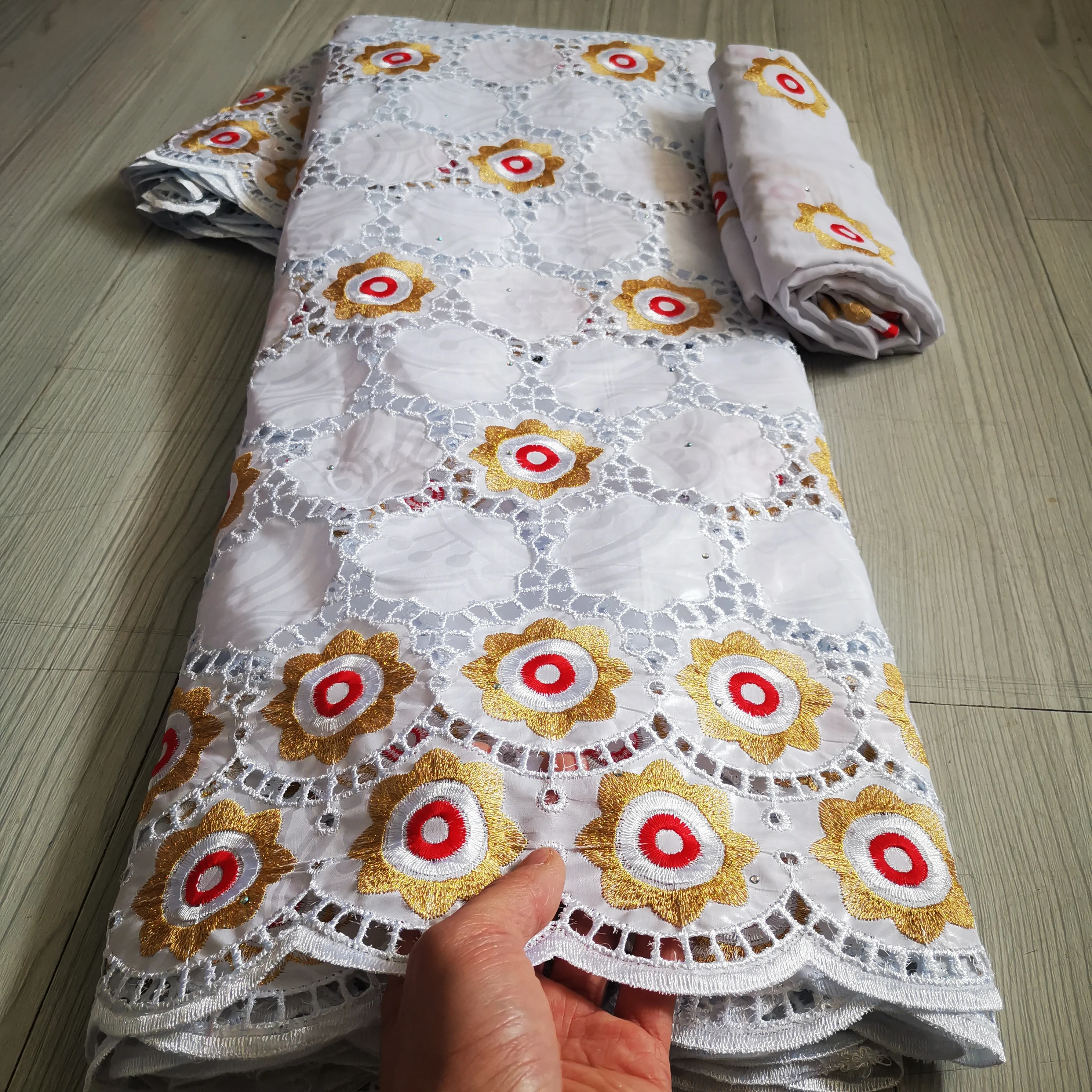 Африканская богатая ткань Bazin 2021 Высококачественная итальянская парчовая