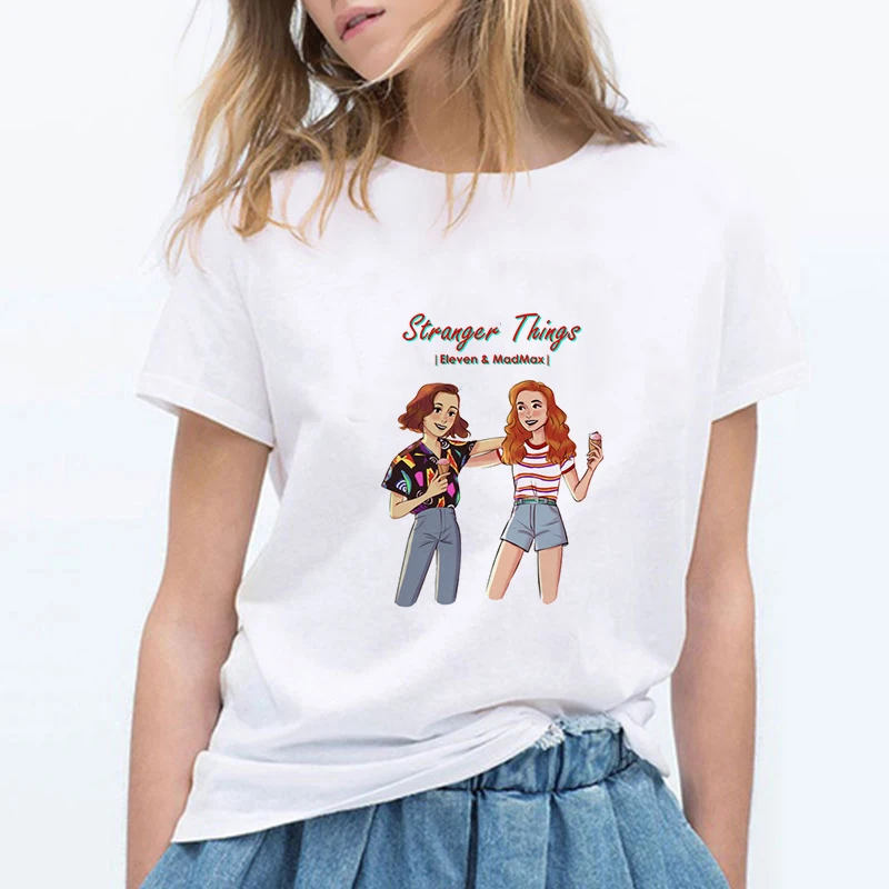 Женская футболка с надписью очень странные дела|Футболки| |