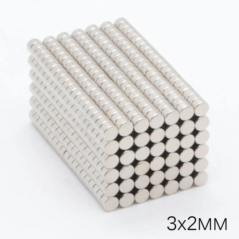 1000 шт. 3x2mm Неодимовый магнит редкоземельный неодимовый постоянногоо действия из