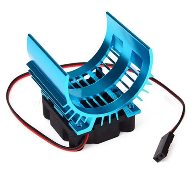Мета радиатор с 5V охлаждающим вентилятором для 1/10 RC автомобиля 540 550 3650 Размер