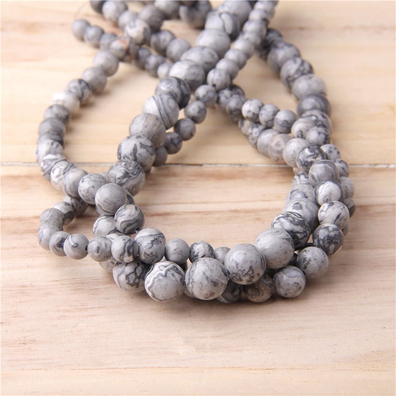 Бусины Из Натурального минерального камня диаметром 15 дюймов 4/6/810 мм | Украшения
