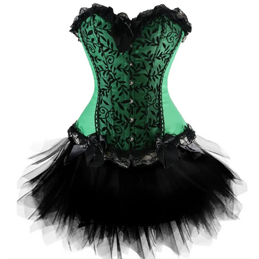 S XXL Для женщин сексуальный корсет Overbust в стиле Бурлеск Корсеты и бюстье