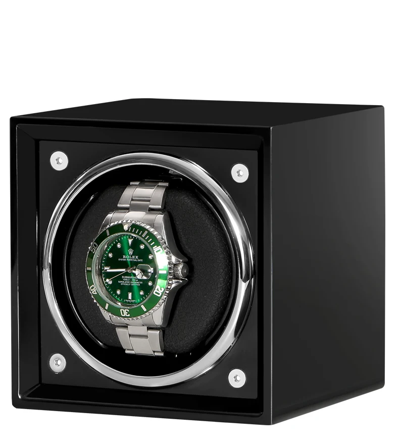 Watch Winder Box Accessories Display Mechanical Single Rotating  watch uhrenbeweger for men Automatic watch enlarge