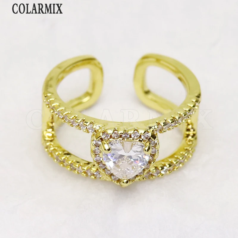 

8Pcs Zircons Jewelry rings Adjustable zircon ring Metal rings accessories jewelrys for women Rings jewelry ring 8411