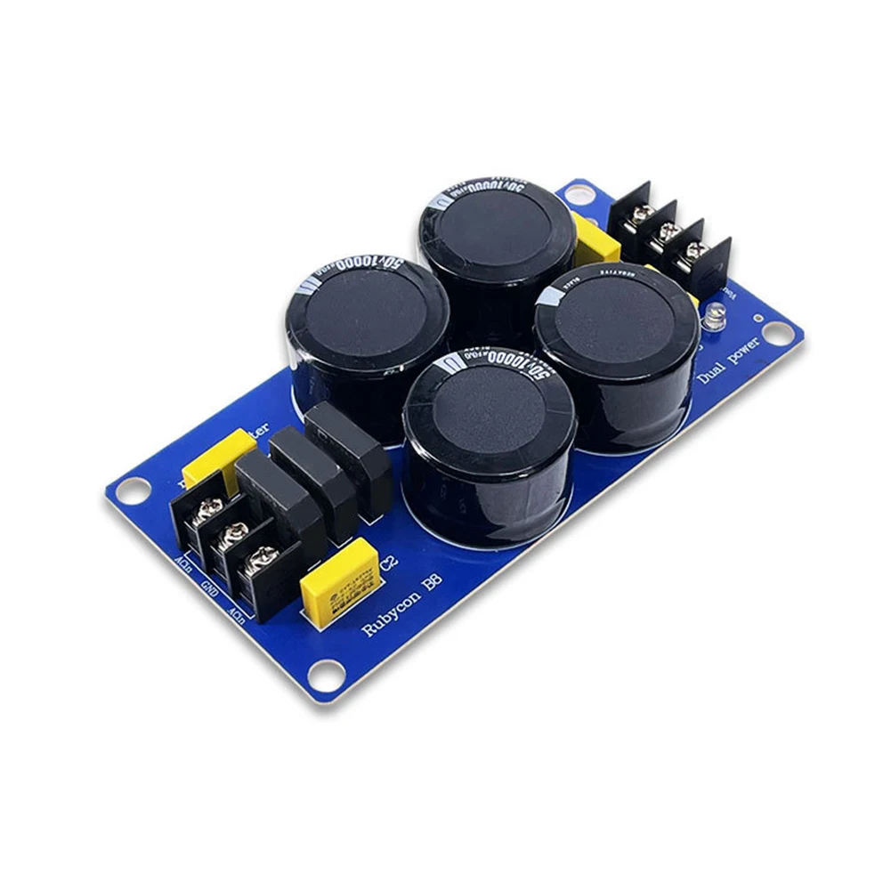 

Rectifier Filter Power Supply Module Board Amplifier Capacitor 40000uF Solder-free DIY PCB Power Amplifier Rectifier