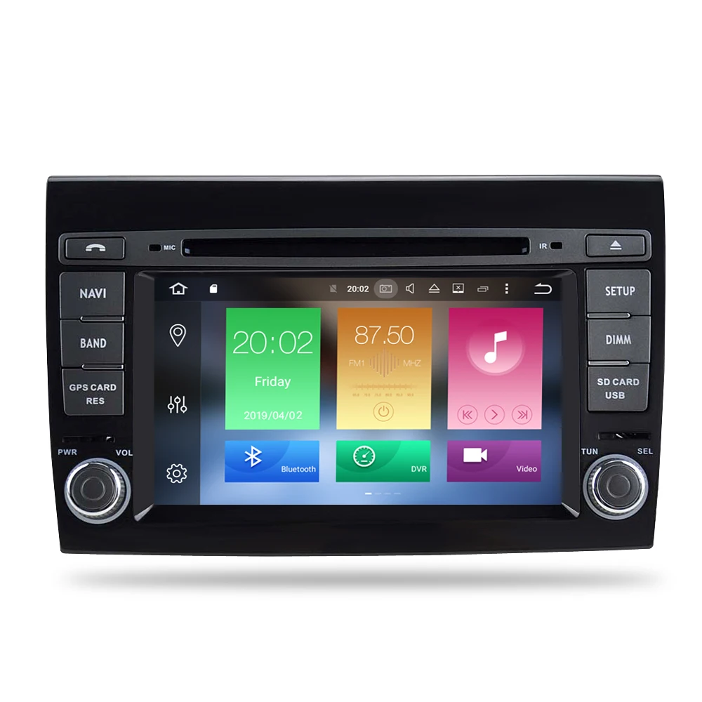 Android 10 0 автомобильный стерео DVD плеер GPS ГЛОНАСС мультимедиа для Fiat/Bravo 2007-2012 аудио