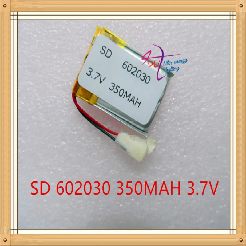 

Литровая энергетическая батарея, 3,7 в, 602030, 350 мАч, точечный считыватель, ручка, записывающее устройство, Беспроводная вспышка, колонки для обуви, звук