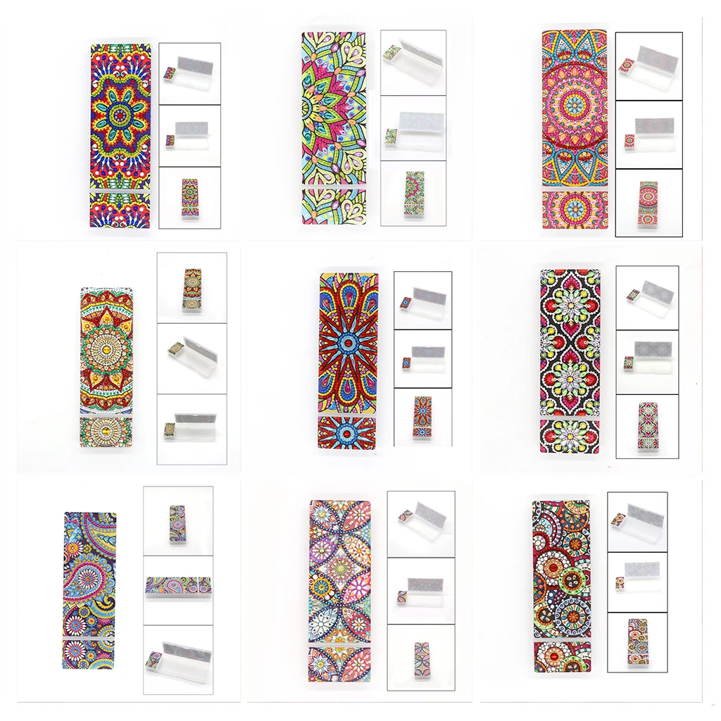 

DIY Special Shape 5D Diamond Painting Stationery Pencil Case Rhinestone Diamond Embroidered Mandala Pattern Storage Box Gift