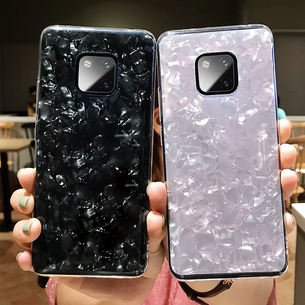 Мягкий силиконовый чехол Pepmune Gloss Marble для Huawei P30 Pro Mate 20 роскошный блестящий