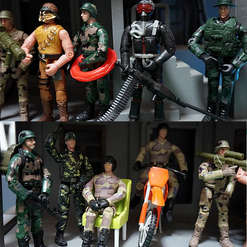 Подвижные куклы Warrior LANARD 3 75 команда спецназа террористов для тракторов 1/14