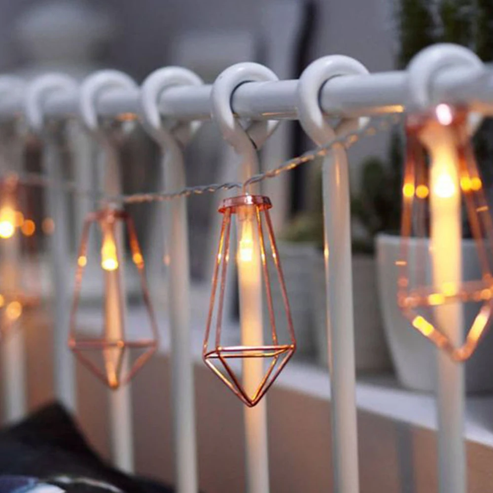 Металлическая сказочная гирлянда с бриллиантами 10/20 светодиодов|Осветительные