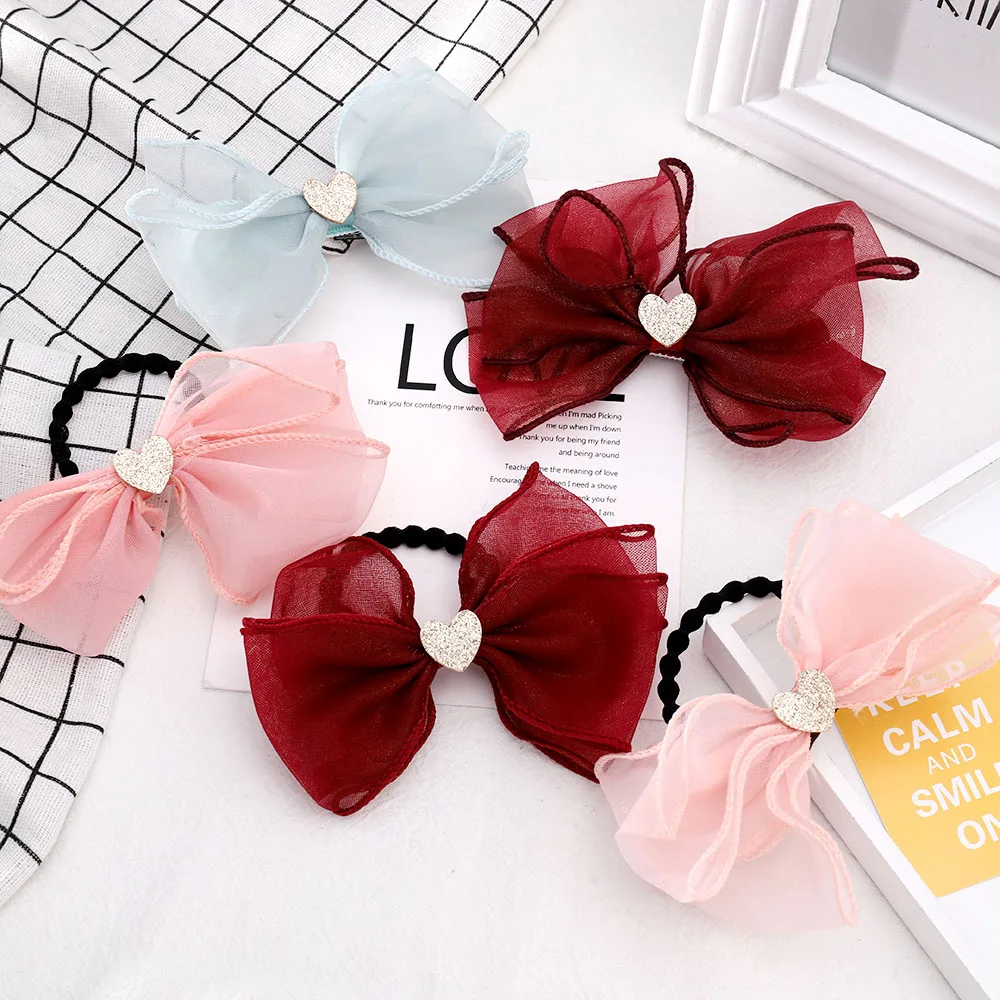 

Модные заколки для волос для женщин и девочек, милые заколки с бантом, милые украшения для волос, заколка для волос, резиновая повязка на гол...