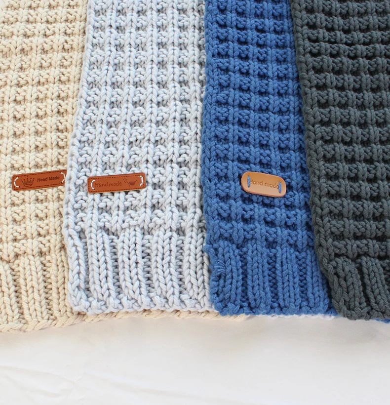 Бирки ручной работы из искусственной кожи 50 шт. бирки для вязания с мультяшным