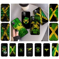 fhnblj retro jamaica national flag phone case for iphone 11 12 13 mini pro xs max 8 7 6 6s plus x 5s se 2020 xr case