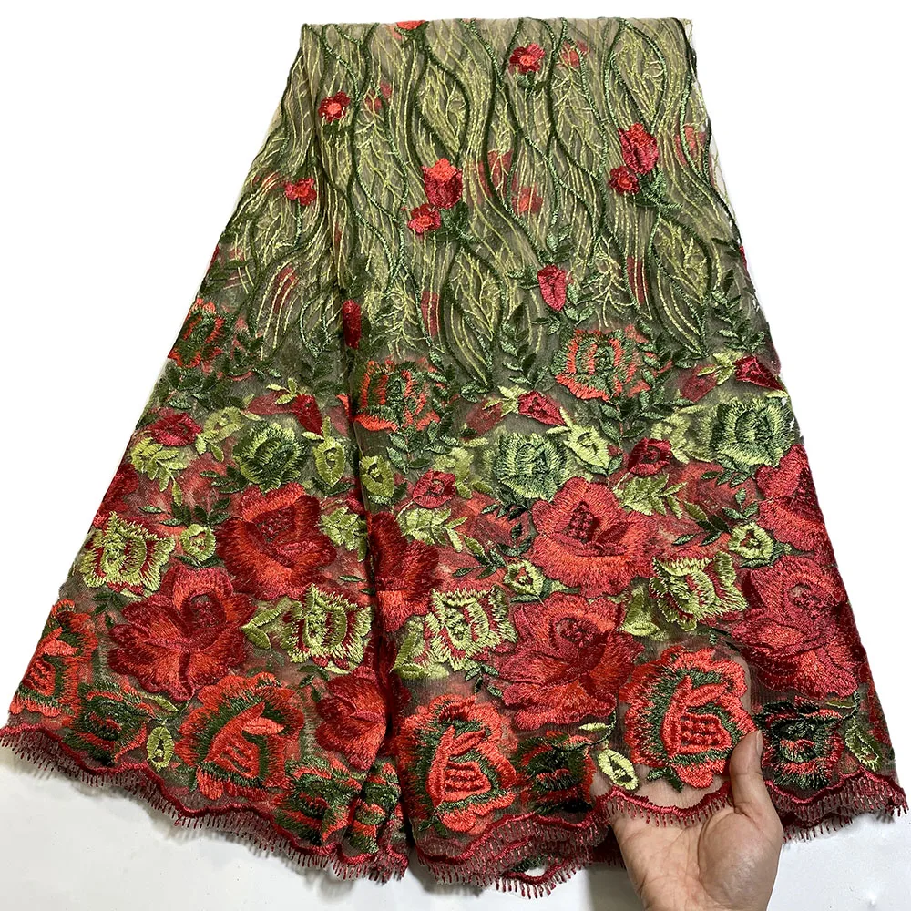 Красивое Африканское Сетчатое кружево африканская кружевная ткань 2021 новейшее