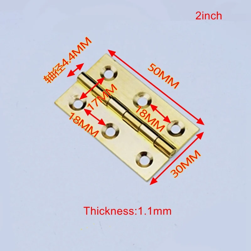 Дверные петли для шкафа латунные кухонные складные стыковые 2 &quot/2 5&quot/3 &quot 4