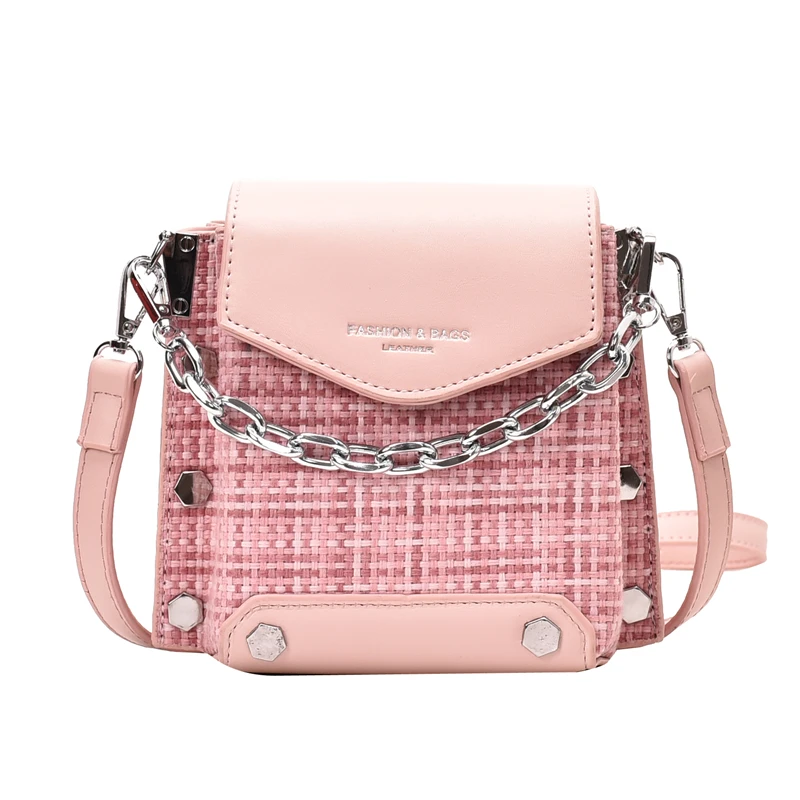

purses and handbags Fashion Plaid leather women's Shoulder Messenger Bag sac a main femme bags for women 2021 sac femme
