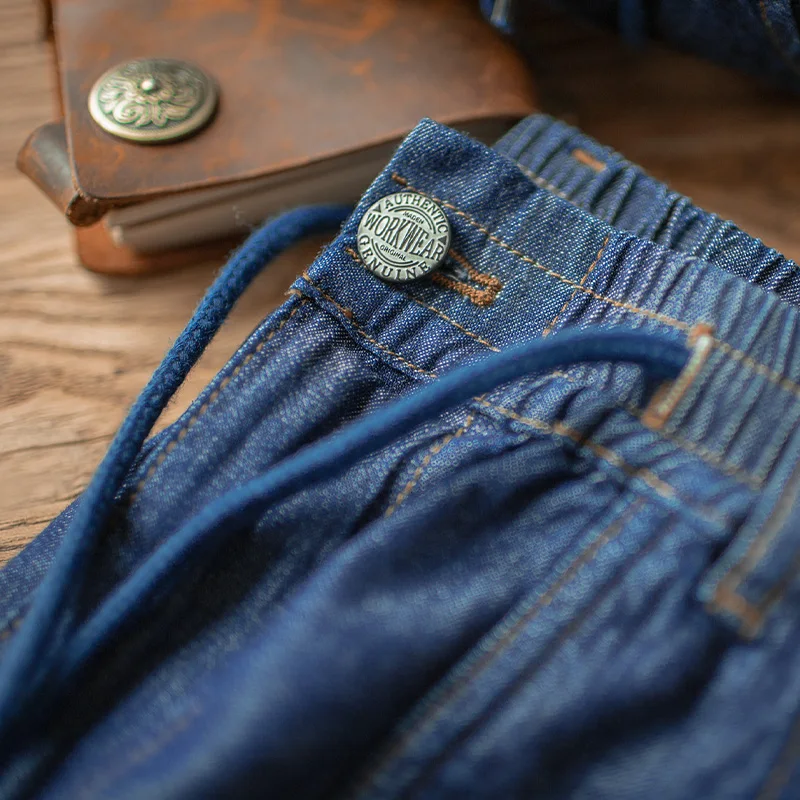 Maden Для Мужчин's Винтаж узкие Стрейчевые джинсы Ранняя осень хлопок дубильные