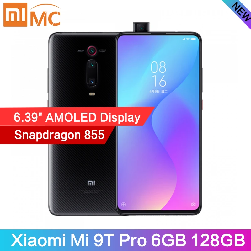 Оригинальный Xiaomi Mi 9T Pro 6 ГБ 128 мобильный телефон Snapdragon855 48MP AI Камера 4000 мА/ч 39 &quotAMOLED