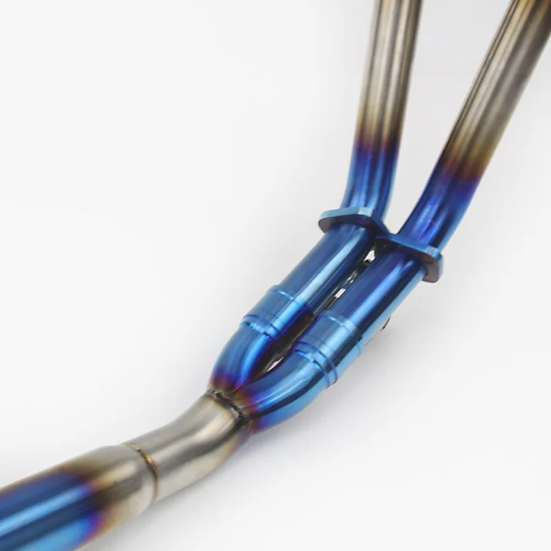 Выхлопная система мотоцикла головка передняя петля синяя трубка для YAMAHA R3 YZF R25 2014