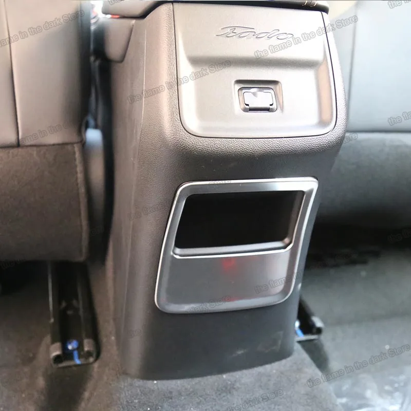 Lsrtw2017 задний подлокотник из нержавеющей стали панель для хранения USB интерфейса