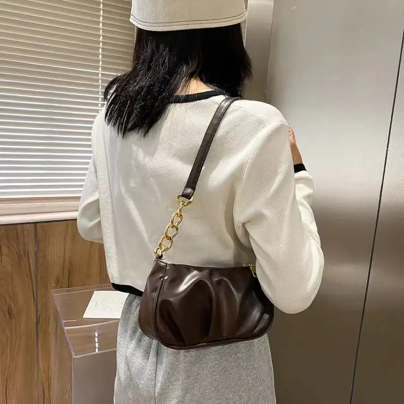 

Luxury brand ladies chain shoulder bag famous designer handbags high quality leather messenger bag women's square flap clutch