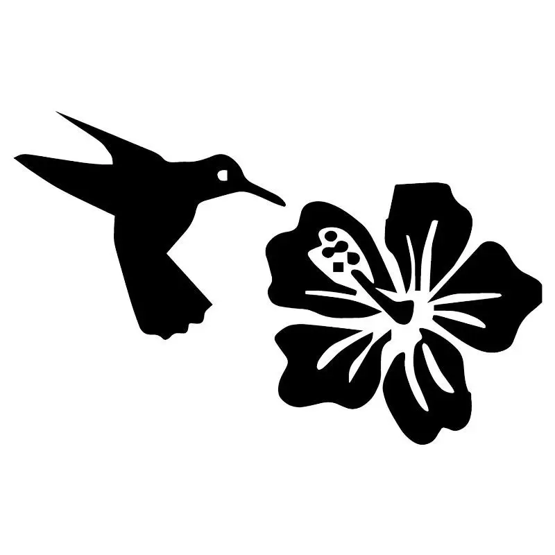 

Small Town 16.5X10.4CM Bird Flower Cartoon Vinyl Car Sticker Whole Body Decoration Accessories C25-0376