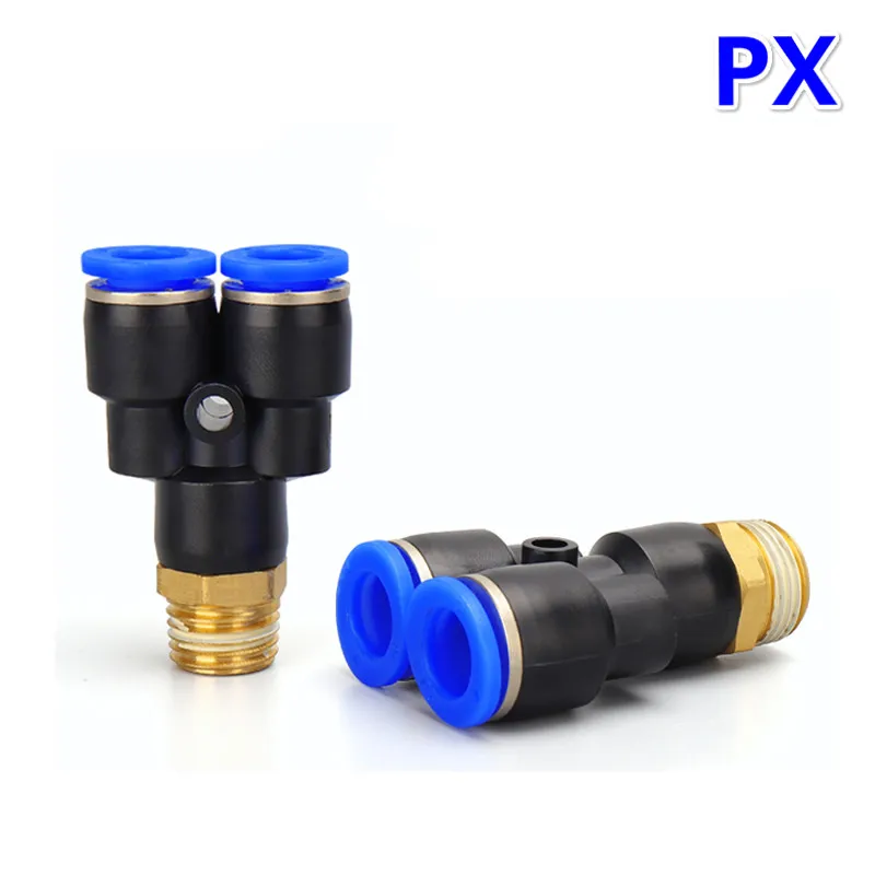 Пневматический фитинг PX Y-образный тройник с наружным диаметром 4-12 мм шланг M5 1/8