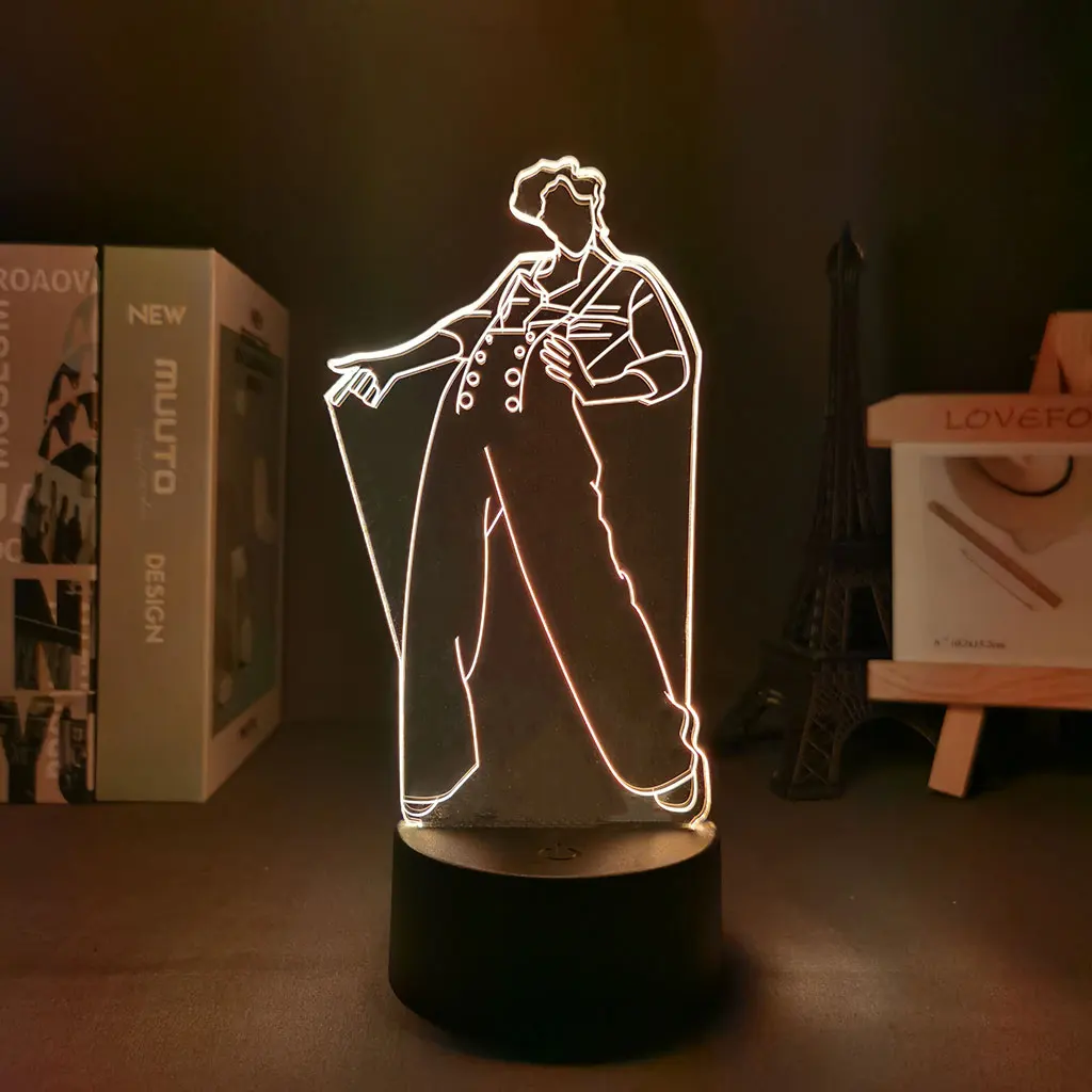 Art Abstract Harry Figure 3D Night Light Touch Projection Style Display Suitable For Gifts Children Room Decoration Bedside Lamp | Лампы и