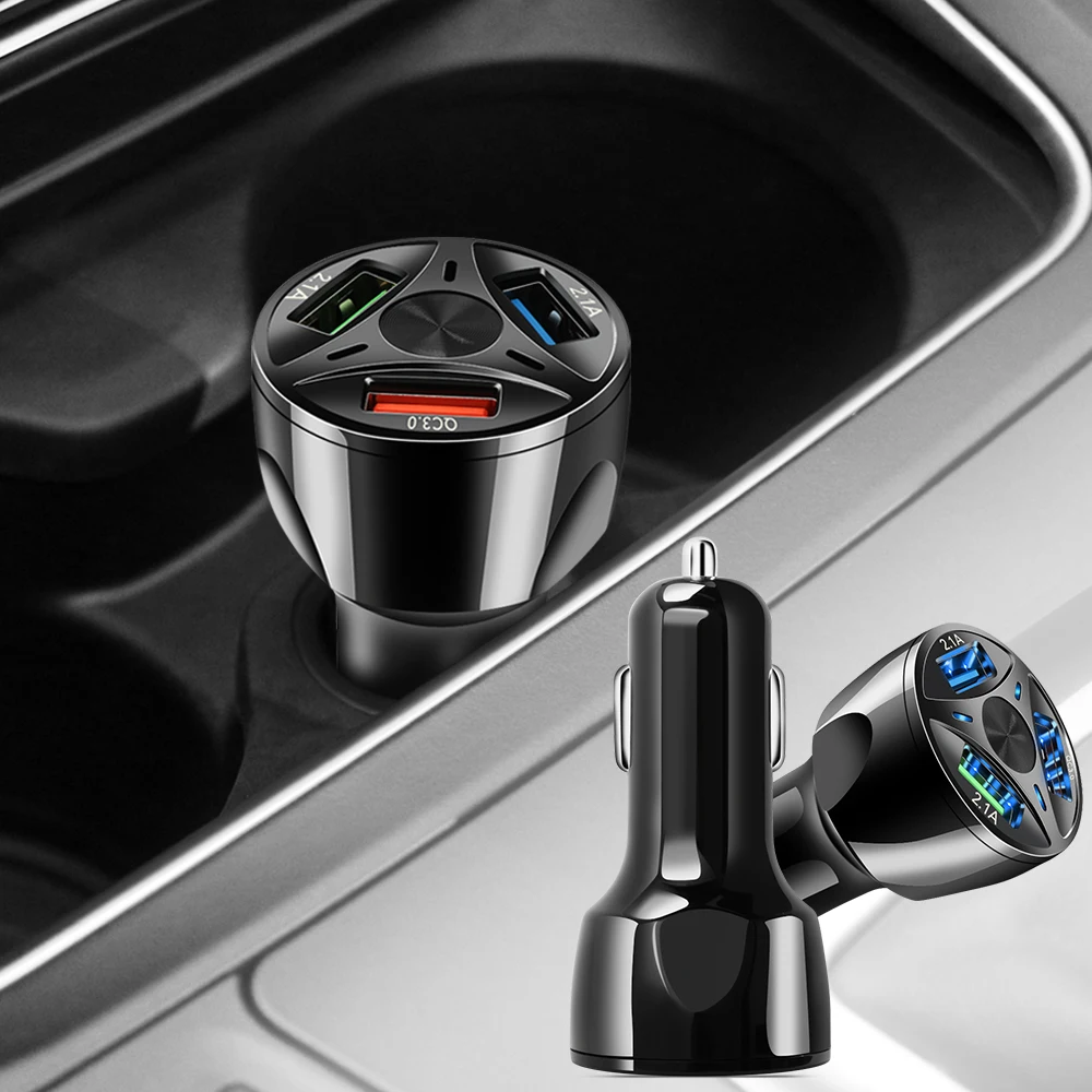 Автомобильное зарядное устройство USB Quick Charge QC3.0 для skoda octavia rapid kodiaq a5 suzuki swift jimny