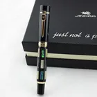 Jinhao 650 Высококачественная перьевая ручка с резьбой в виде ракушки 0,5 мм перо Роскошный Золотой зажим металлические чернильные ручки Рождественский подарок