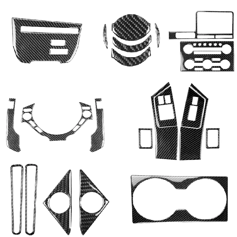 Наклейки для интерьера из углеродного волокна Nissan GTR R35 2008 2016 чехол на рулевое