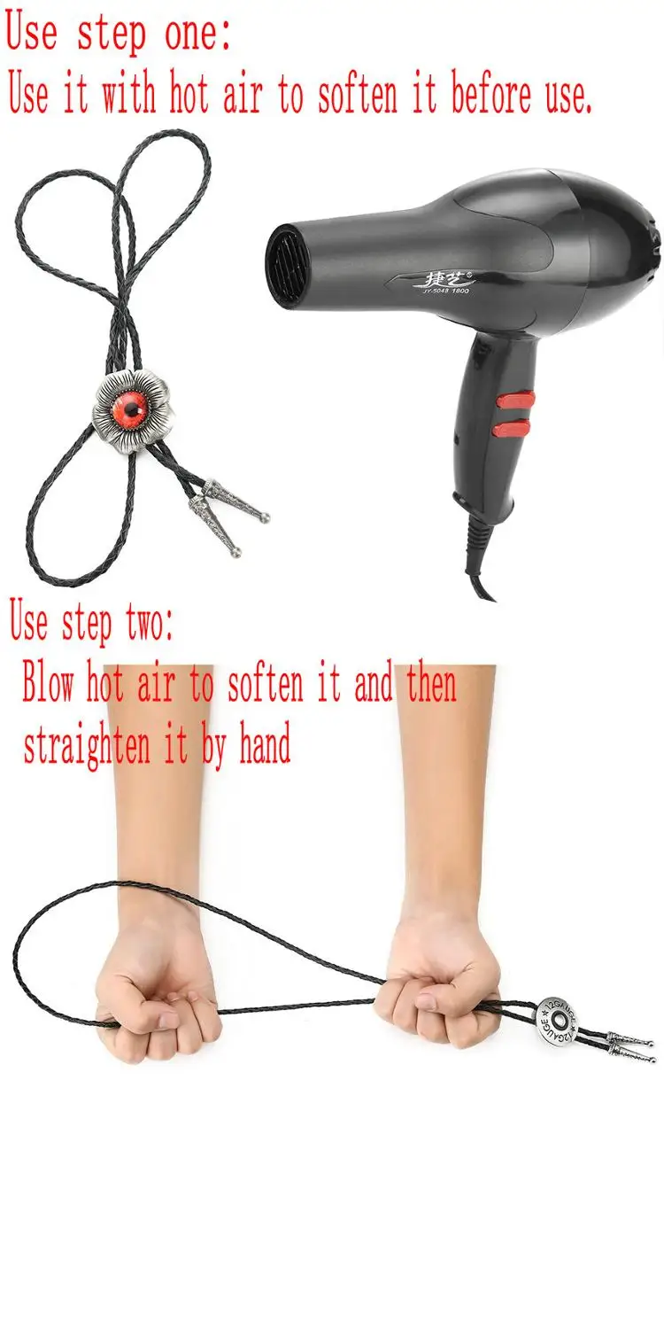 Ковбойский галстук в западном стиле боло металлический с двойным пистолетом