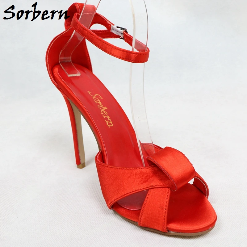 Женские босоножки на высоком каблуке шпильке с открытым носком и ремешком