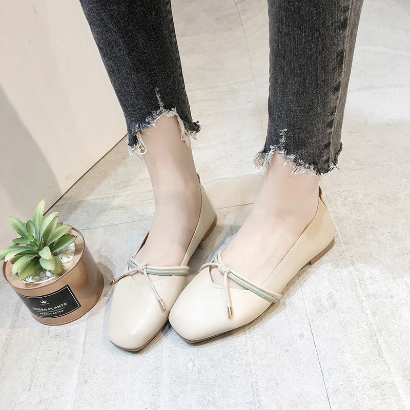 Женские туфли на плоской подошве размера плюс 35 43 Туфли Мэри Джейн балетки