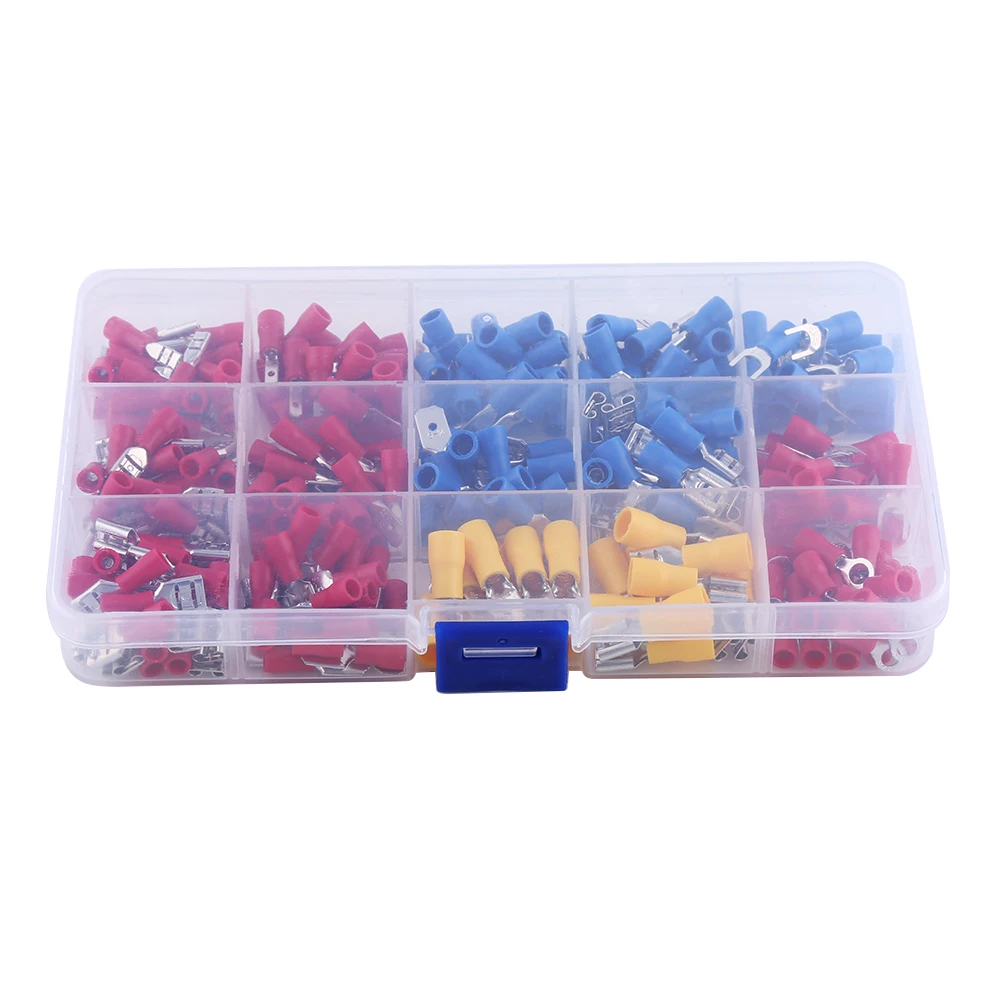 

280 pcs Cable Lugs with Assortment Box Auto Connector Flat Connector
