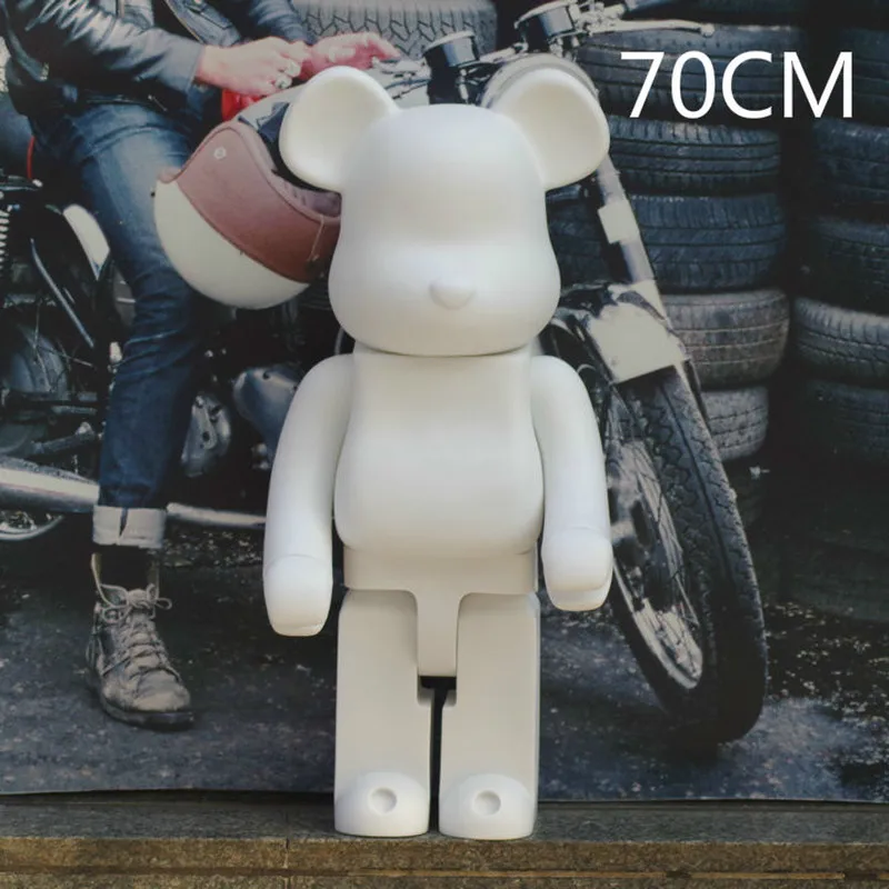 70 см 700% медведь@ кирпич фигурки блок Медведь ПВХ модели фигурки Детские Подарки DIY краски куклы детские игрушки