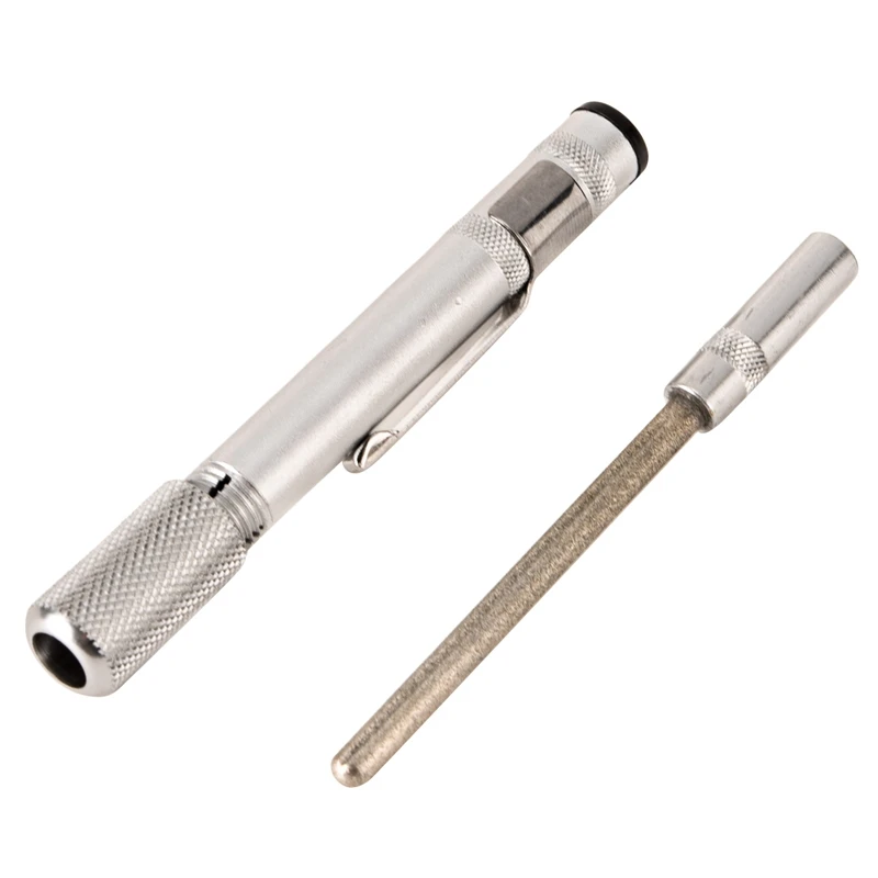 Карманная точилка для ножей рыбалки охоты алмазный нож из нержавеющей стали