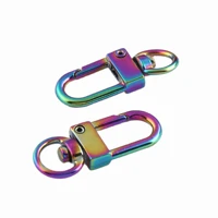 swivel clasp rainbow lobster claw clasps hooks strap swivel lanyards trigger snap handbag hook with diy accessories for bag