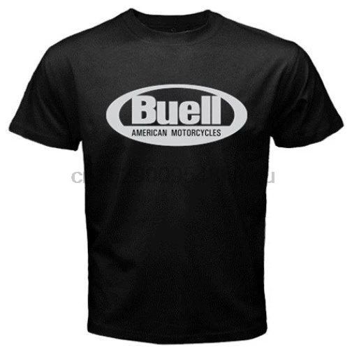 Футболка BUELL Cafe Racer Racing мужская с логотипом хлопковая тенниска коротким рукавом