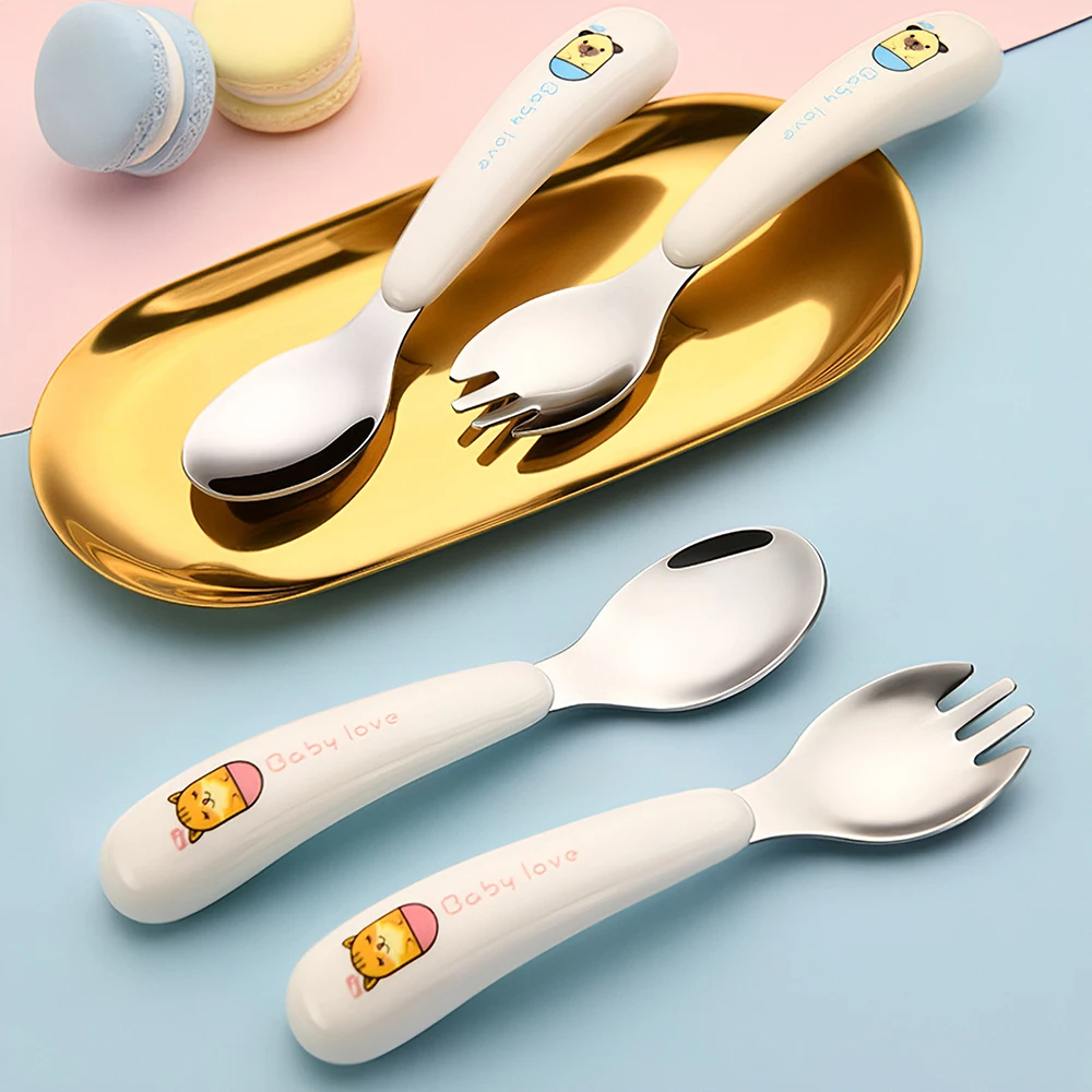 Набор детской посуды из нержавеющей стали 304 миска для кормления с крышкой чашка