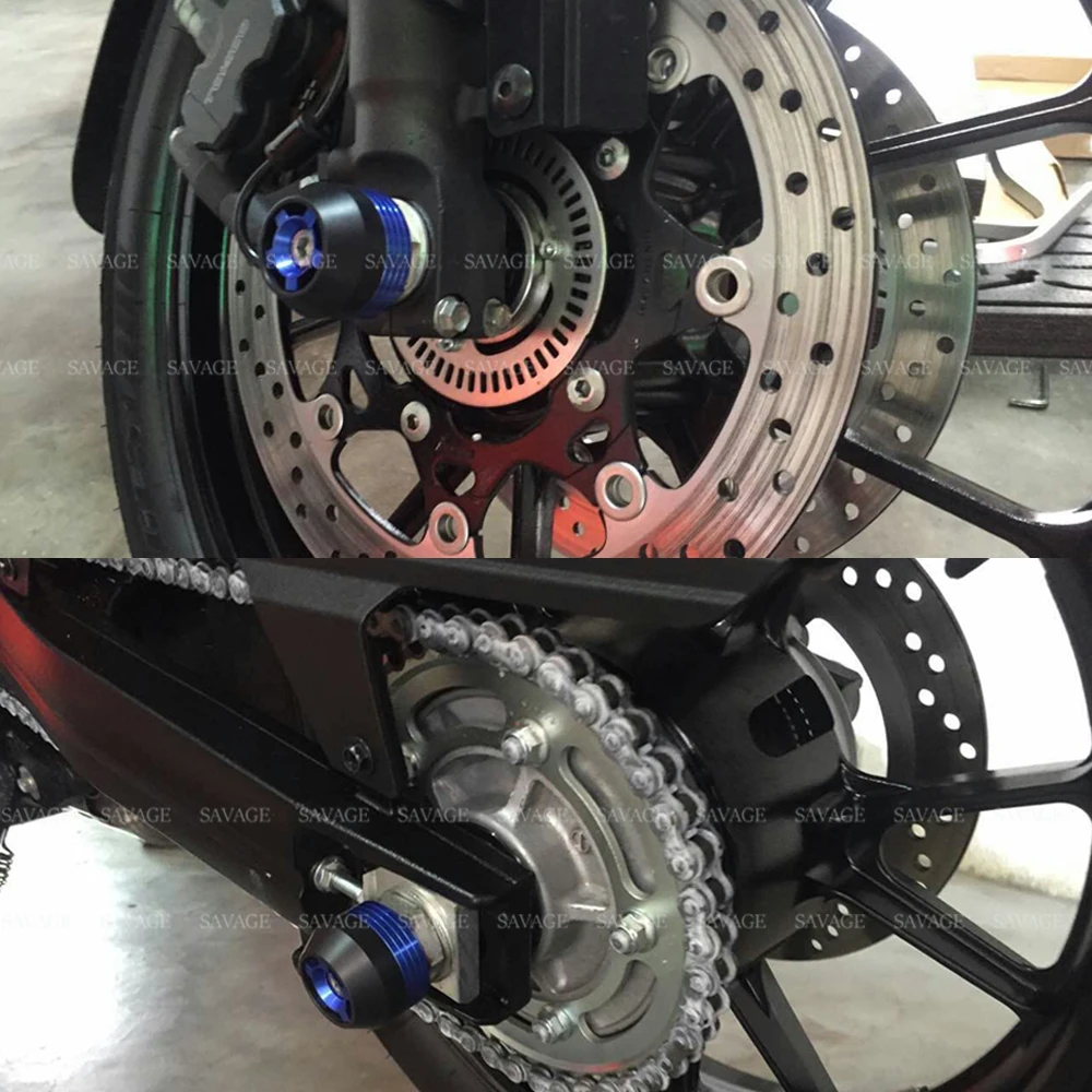 Передний и задний мост вилка крушение ползунки колеса протектор для Triumph Daytona 675