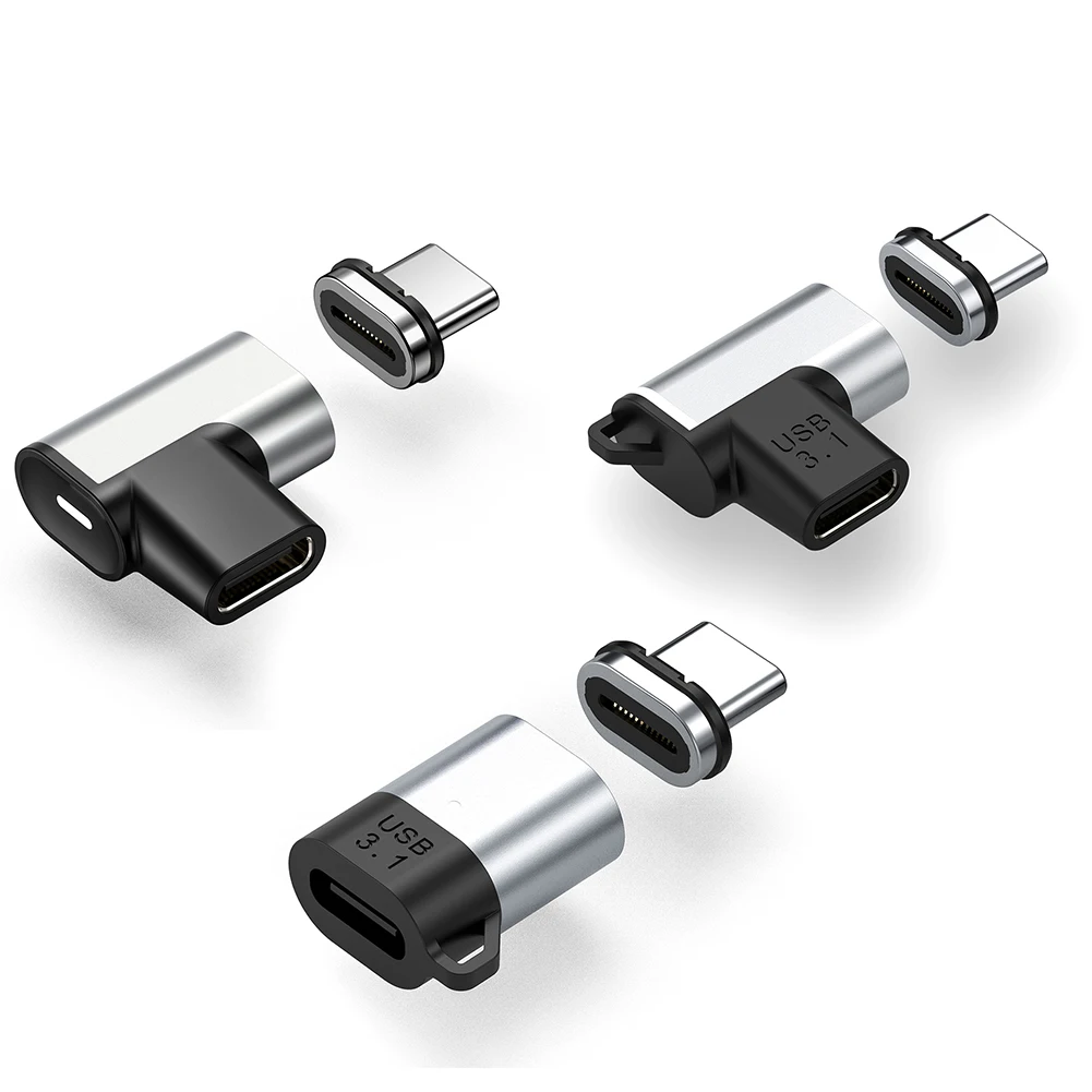 

USB C Female Magnet Connector Fast Charging 24Pin Magnetic Adapter Type C USB3.1 10Gbps Data Converter
