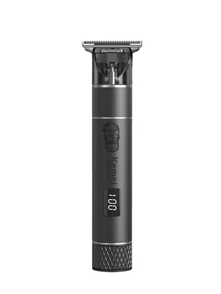 

kemei hair trimmer KM-1943 USB rechargeable hair clipper 0mm oil head clipper haircut machine beard trimmer carving hair LCD