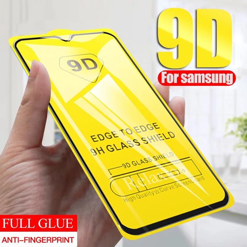 9D полная проклейка для samsung a50 стекло защиты экрана galaxy a10 a20 a30 a40 a70 a20E защитное